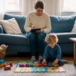 Mother documents child behavior at home
