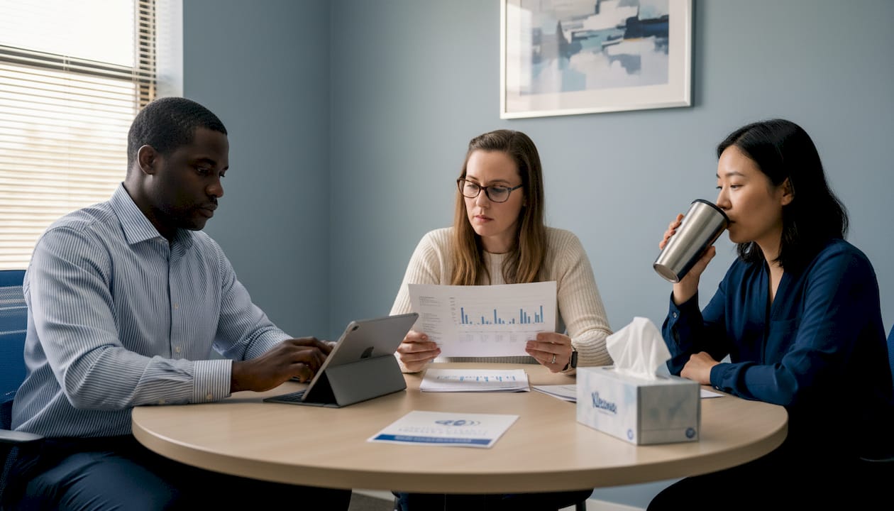 Diagnosis team reviews child developmental report