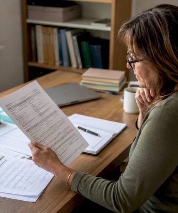Parent reviewing special needs advocacy documents