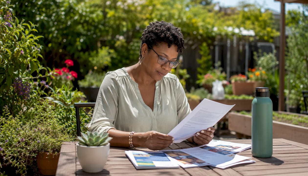 Counselor reviewing autism nonprofit resources